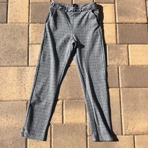 Plaid pant w pockets